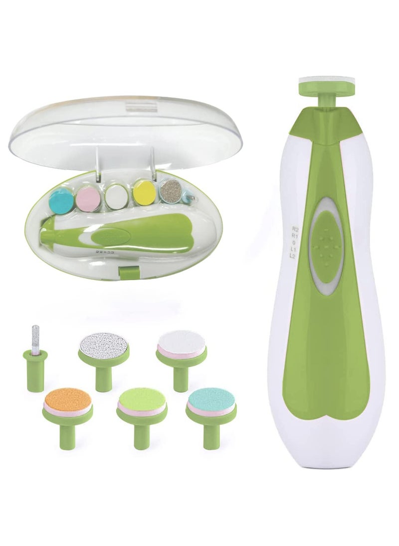 Daytoyz Baby Nail Filer and Baby Nail Clippers with Light Set, Electric Infant Nail Trimmer Kit, Safe Baby Grooming Kit, for Newborn Toddler Kids Toes and Fingernails, Polish and Trim  - Image 1