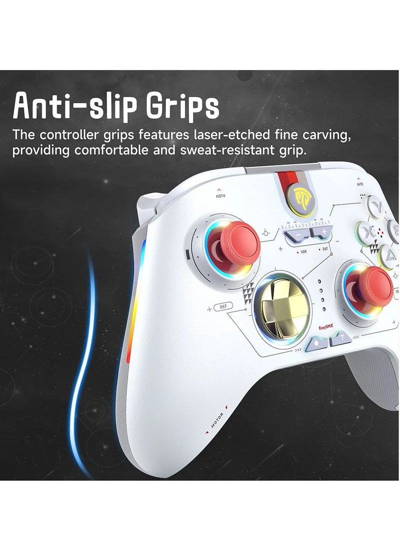 X15 Wireless Gamepad, RGB Bluetooth Gaming Controller Compatible with PC/Switch/Phone/TV,Hall Effect