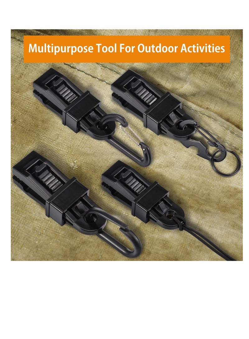 Multipurpose Tarp Clip Crocodile Mouth Clamps, 28 Pieces, Strong Lock Grip, for Outdoor Camping Tent, Awning, Banner and Cover - Image 5