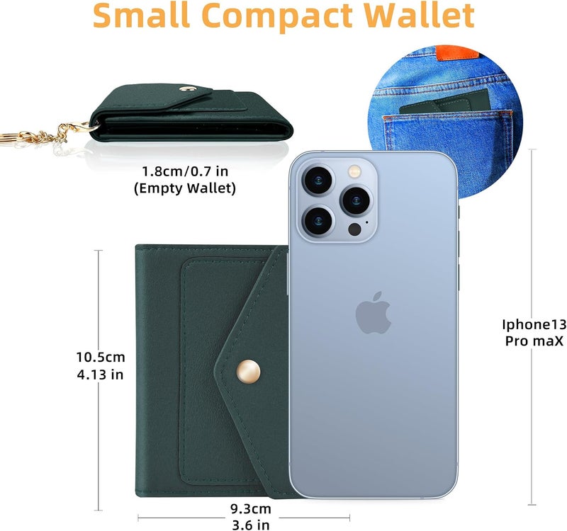 Gostwo Womens Wallet RFID Blocking Small Wallets Woman Credit Card Holder Trifold Ladies Wallets with Coins Zipper Pocket - Image 2