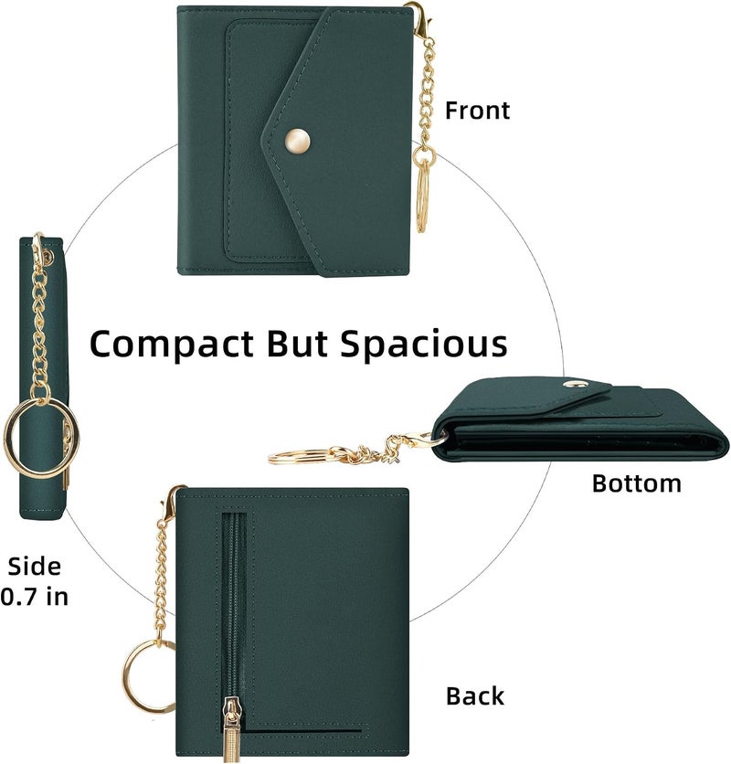 Gostwo Womens Wallet RFID Blocking Small Wallets Woman Credit Card Holder Trifold Ladies Wallets with Coins Zipper Pocket - Image 5