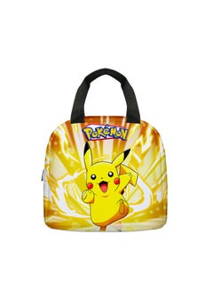 Pokemon pet elf pikachu Pikachu lunch bag for primary and secondary school students children's ice bag,Pikachu meal bag-B