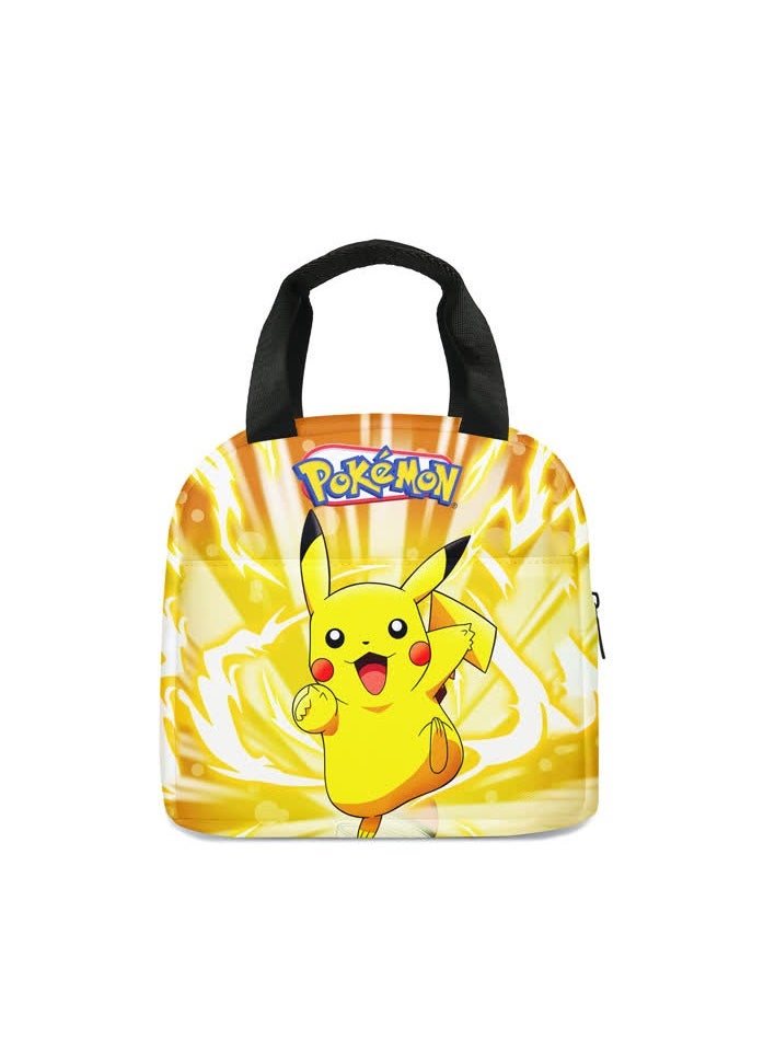 Generic - Pokemon pet elf pikachu Pikachu lunch bag for primary and secondary school students children's ice bag,Pikachu meal bag-B - Image 1