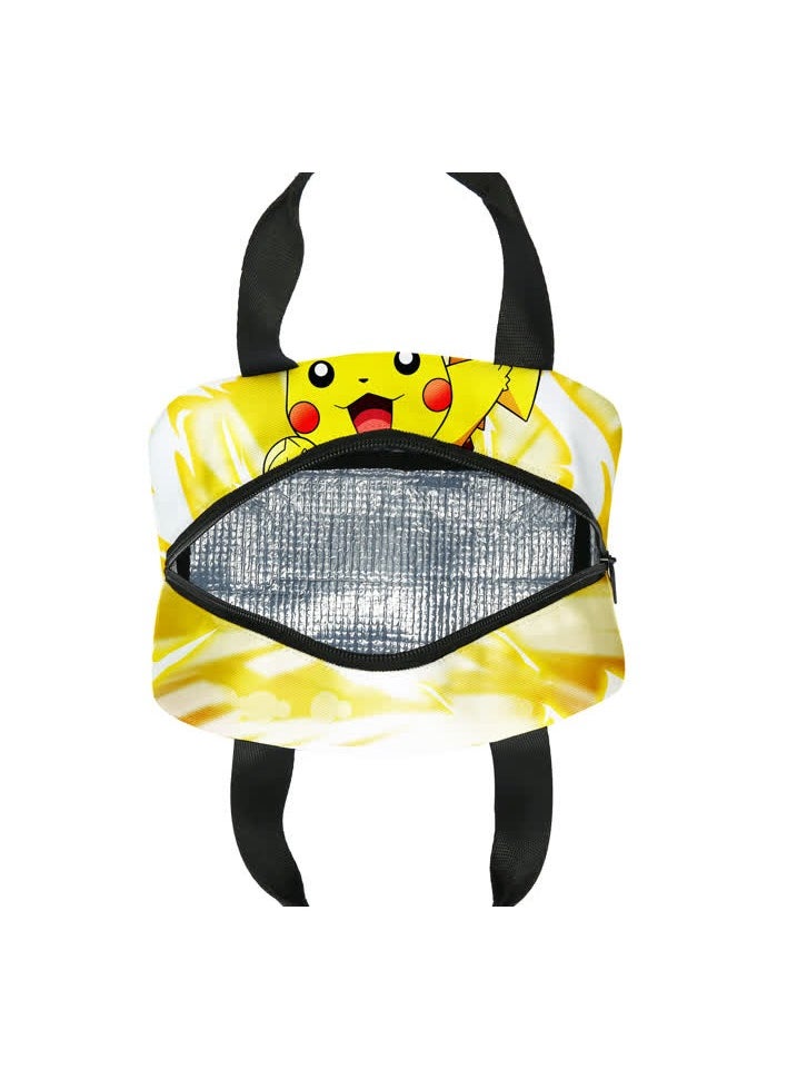 Generic - Pokemon pet elf pikachu Pikachu lunch bag for primary and secondary school students children's ice bag,Pikachu meal bag-B - Image 1