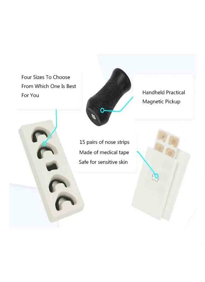 Beauenty Breathing Nasal Strip Starter Kit (15 Count, Black) – Extra Strength Snoring Solution to Boost Oxygen, Reduce Snoring, and Improve Sleep – Sweat-Resistant and Skin-Friendly Design  - Image 3