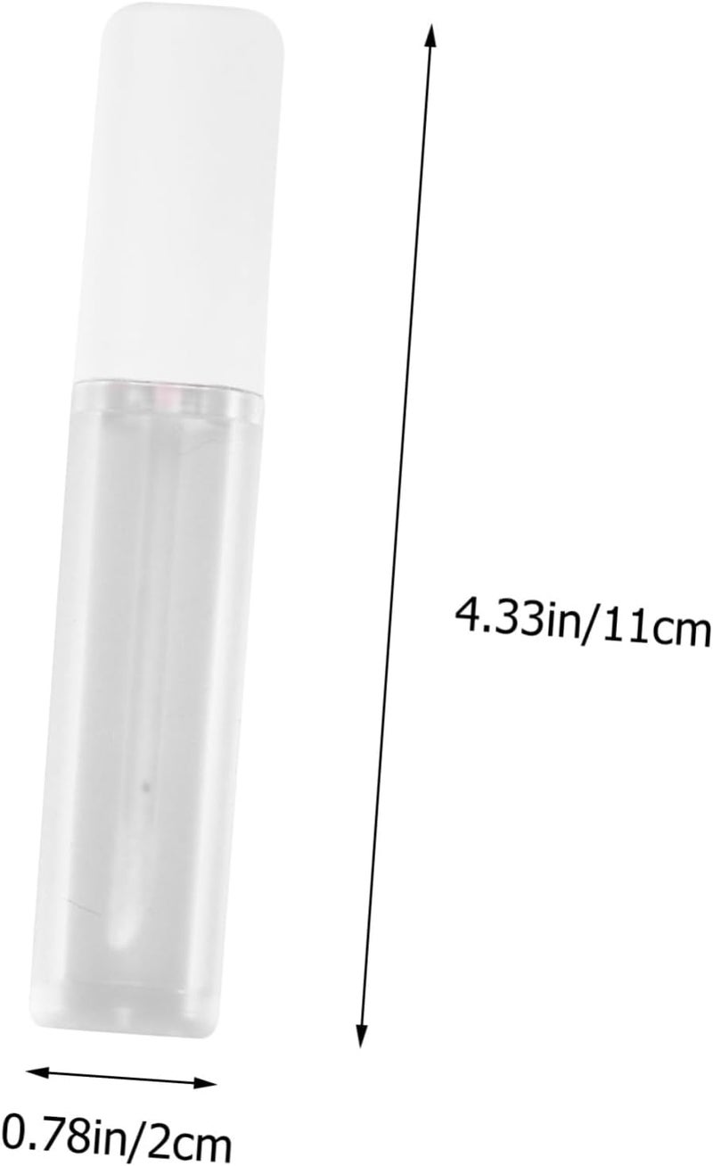 4 Pack Square Frosted Lip Gloss Bottles 6ml Lip Tube Cap Diy Makeup Subpackaging Container Set - Image 2