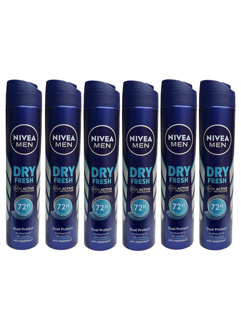 Nivea Dry Fresh Anti-Perspirant Deodorant Spray 150ml (Pack of 6) - Image 1