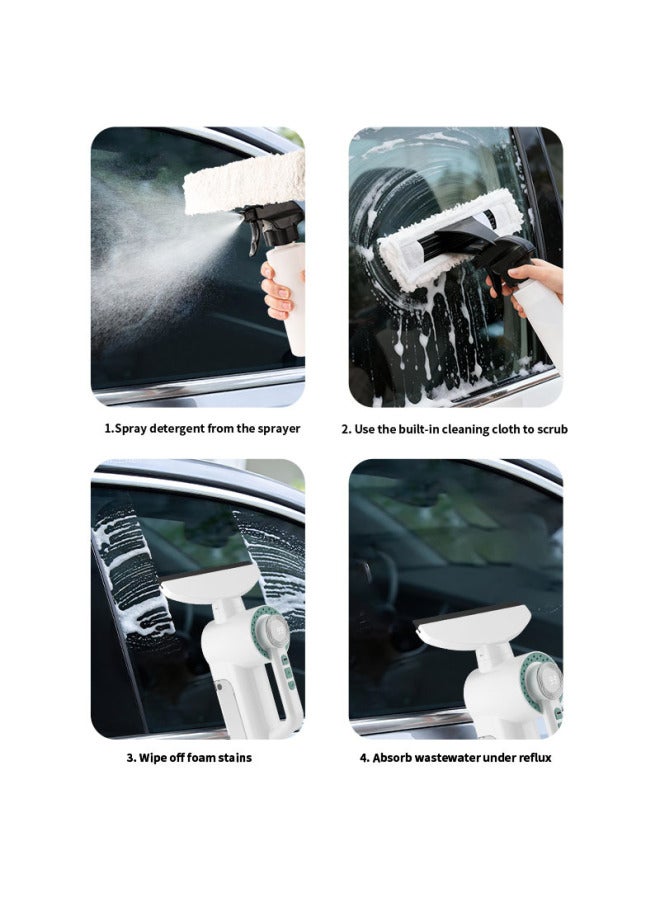 New Model Small Electric Glass Scraper Handheld Window Cleaning Tool With Strong Water Absorption, Efficient And Portable, Ideal For Home Use And Car Washing - Image 4
