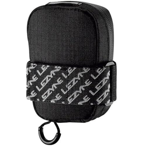 LEZYNE Road Caddy Compact Bike Saddle Bag - Lightweight Durable Nylon Cycling Under Seat Pouch with Velcro Attachment, Clamshell Opening & Reflective Accents for Road Bikes & Commuters, 0.4L Capacity - Image 1