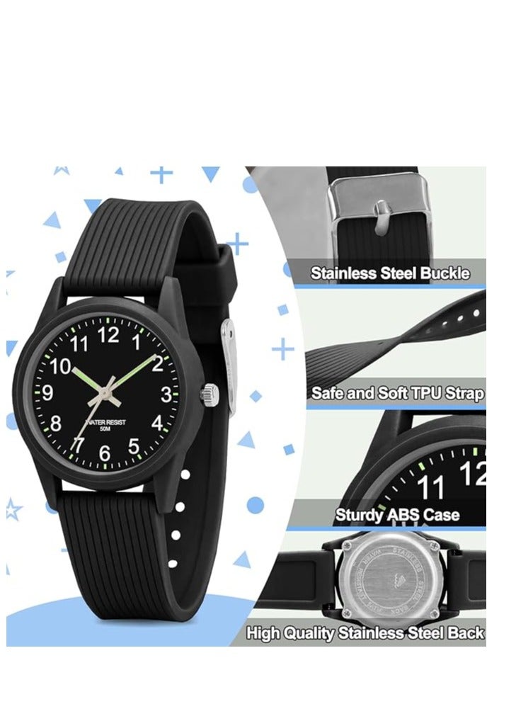 Sanda Kids Analog Watches for Girls Boys Kids Watches with Soft Band Learning Time 50M Waterproof Children Watch Easy to Read for Ages 3-10 Kids Great Birthday Gifts - Image 5
