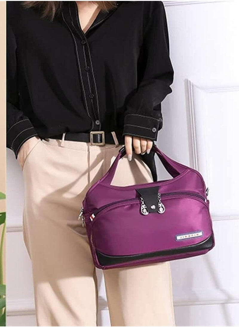 Generic - Ladies handbags Large-capacity Waterproof Anti-theft Women's Fashion Handbag, Oxford Cloth Travel Daypack, Multi Zipper Pockets Crossbody Shoulder Bag - Image 1