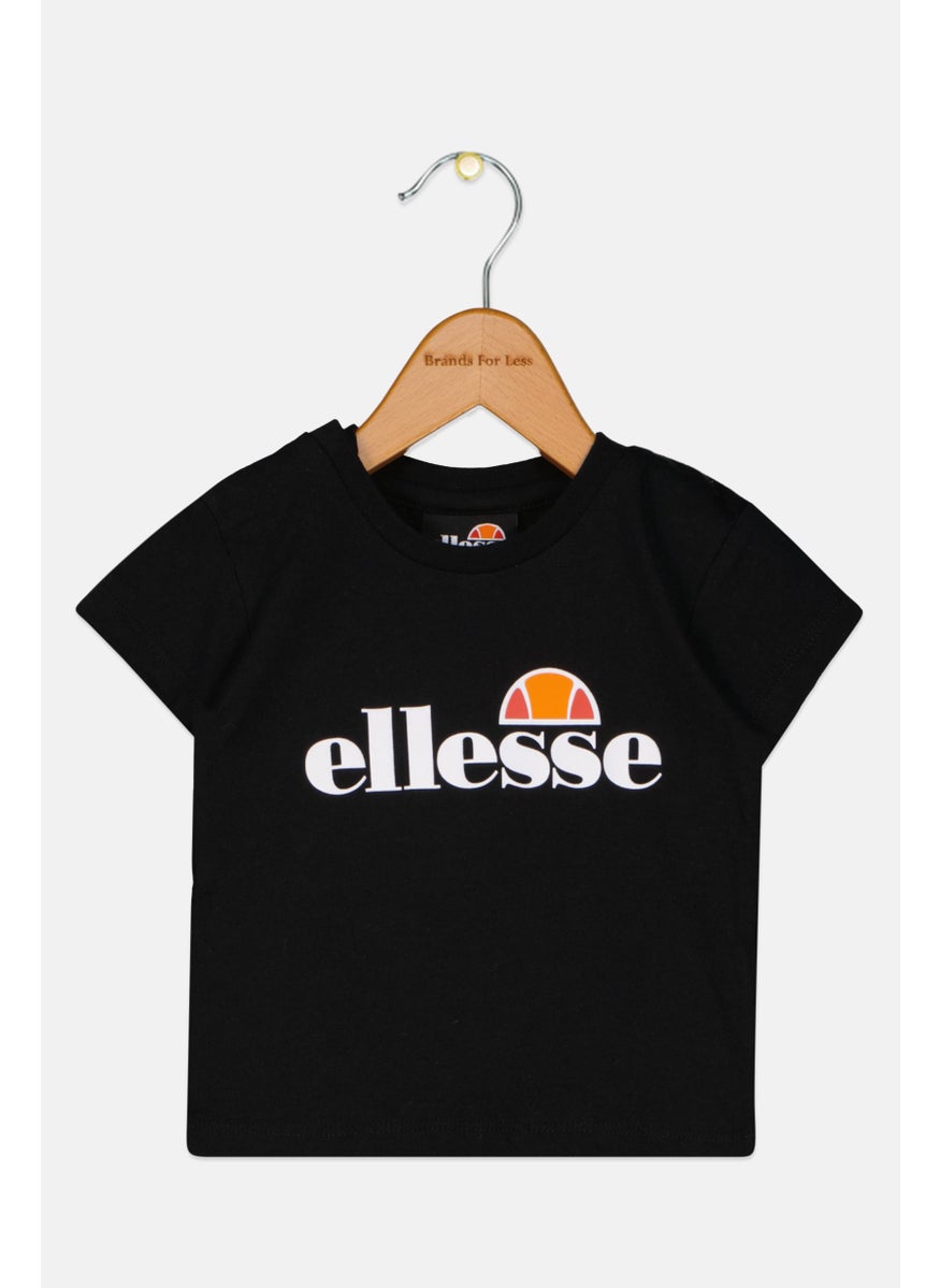 Ellesse - Toddlers Boy Short Sleeve Brand Logo T Shirt, Black Combo - Image 1