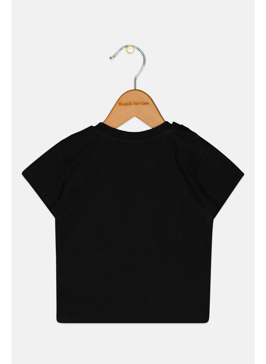 Ellesse - Toddlers Boy Short Sleeve Brand Logo T Shirt, Black Combo - Image 1