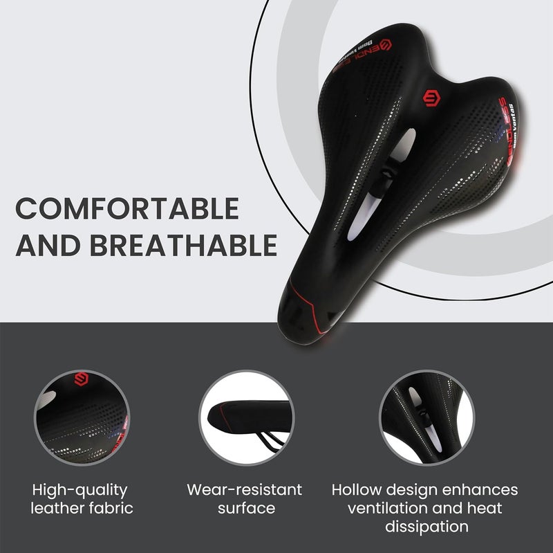 Endless Sleek Cycle Seat with Reflective Strip | Sports Cycling Gear for Comfortable Riding, Fitness and Outdoor Adventures - Image 2