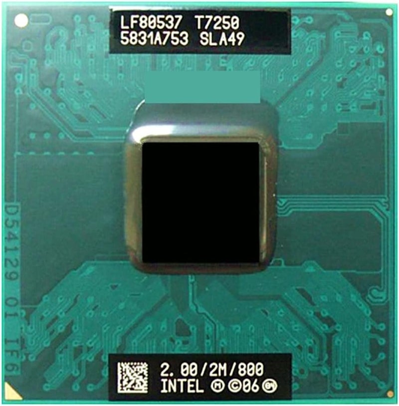 CPU Laptop CPU T7250 SLA49 2.0G/2M/800 Official Version Scrattered Pieces CPU Processor Processing Unit