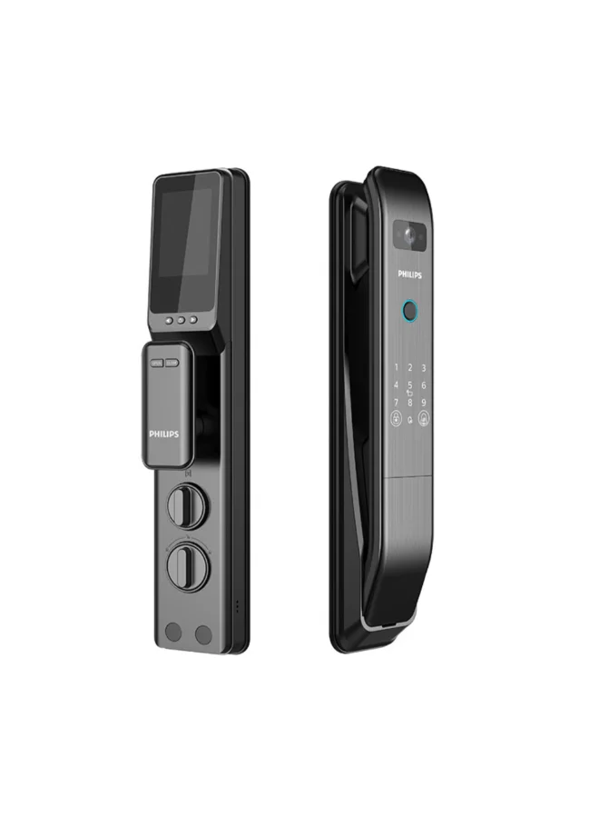 Philips Easykey Multiple Alert Function C-Grade Lock Cylinder Push-Pull Smart Door Lock Black 70 mm DDL303-VP-5HWS-BK-70