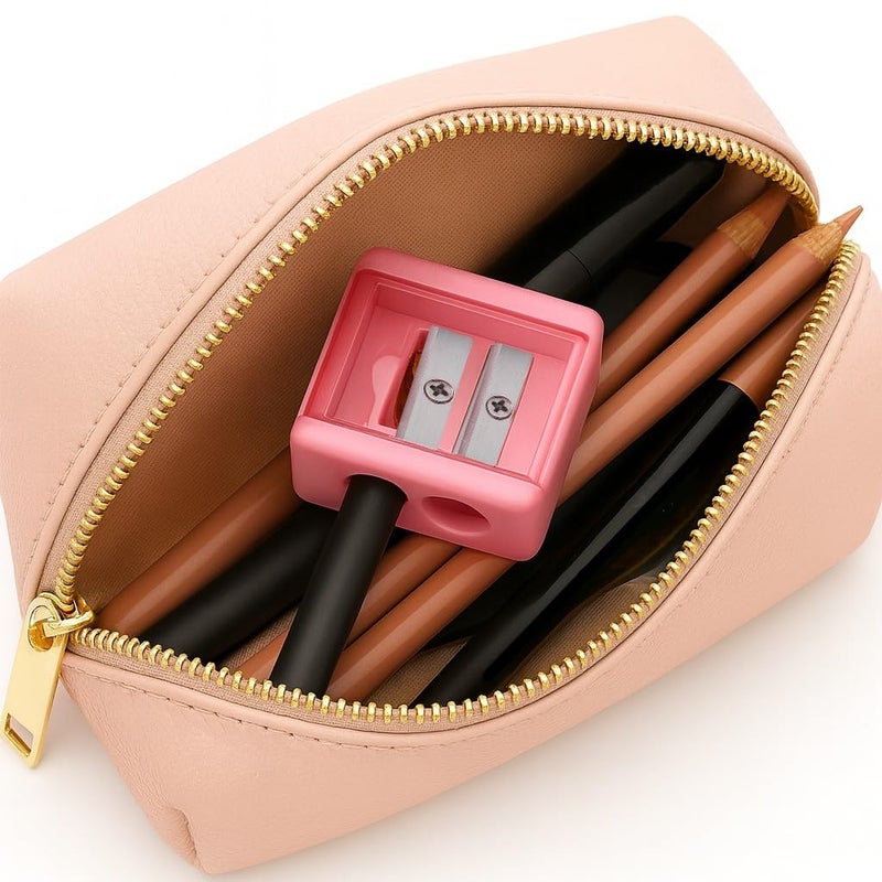 VERTEX Eyeliner Pencil Sharpener for Eyes and Lip Liner Makeup Large Brow Pencils Small Angled Wing Tip Real Beginners Techniques Eye Shadow Lines Gel Eyebrow Pomade Black Liquid Waterproof Stencil - Image 3