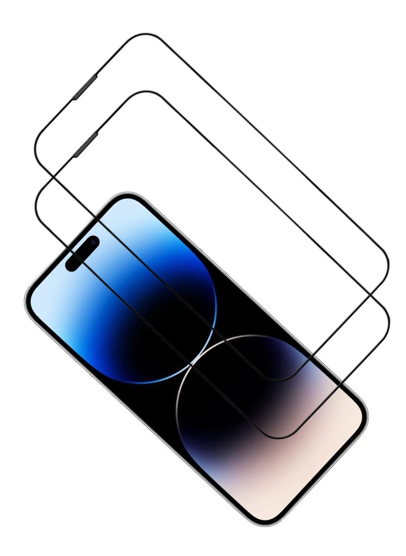 ACLIX 2 Pieces Antistatic ESD Dustproof Premium Quality High Definition Tempered Glass Screen Protector Designed For  iPhone 14 Pro Max - Image 1