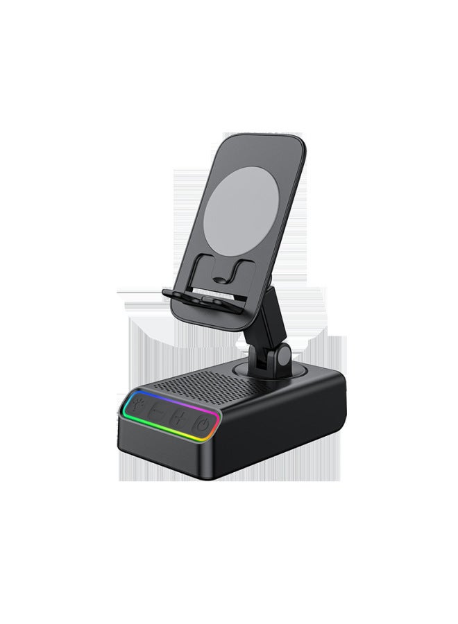 Neutral Mobile Phone Tablet Stand Induction Bluetooth Speaker Power Bank Rgb Color Light Audio Same Day Shipping - Image 5