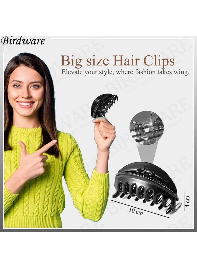 BIRDWARE Hair Clutcher Claw Clip Stone Butterfly Clips Hair Clips For Women & Girls (Pack of 2, Big-Size, Multi Color, Acrylic Material) - Image 2