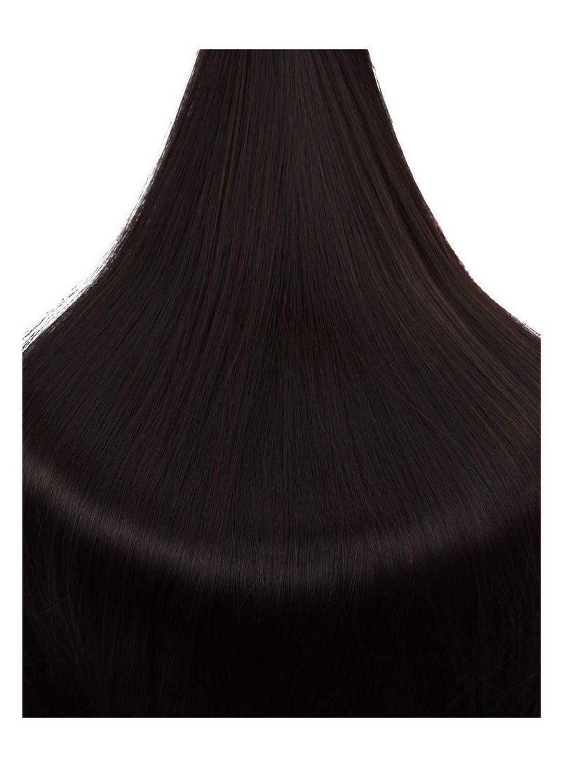 إستيل Estelle Claw Clip في شعر ذيل حصان طويل مستقيم مستقيم للنساء (بني غامق) - Image 5