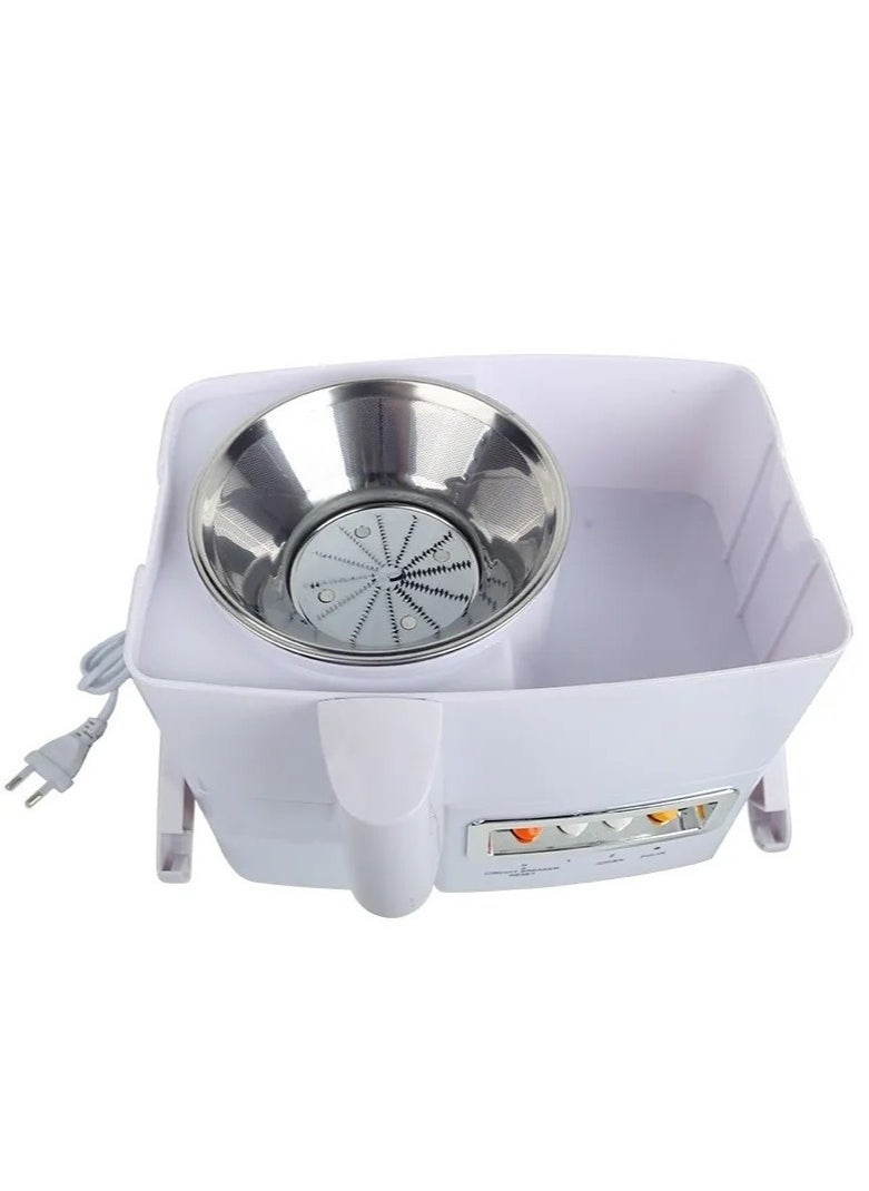 Denx 4-In-1 Food Processor 800 Watts With Plastic Bowl And Stainless Steel Cutting Blades - White - Image 4