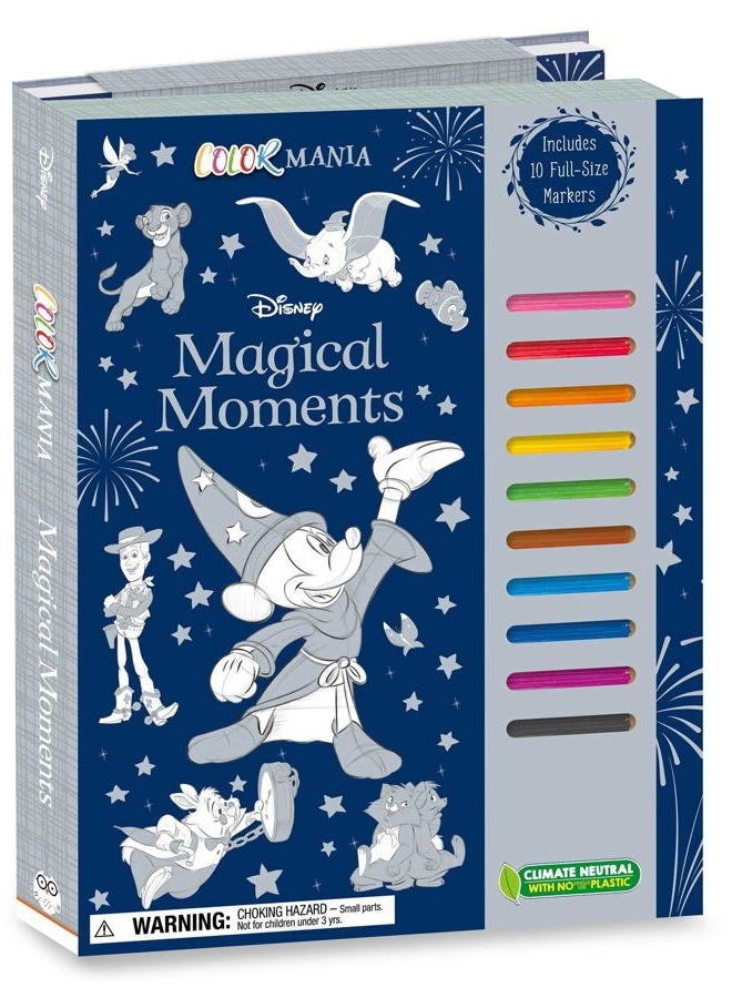 Disney: Magical Moments Colormania: With 10 Felt Tip Pens and Over 90 Coloring Pages