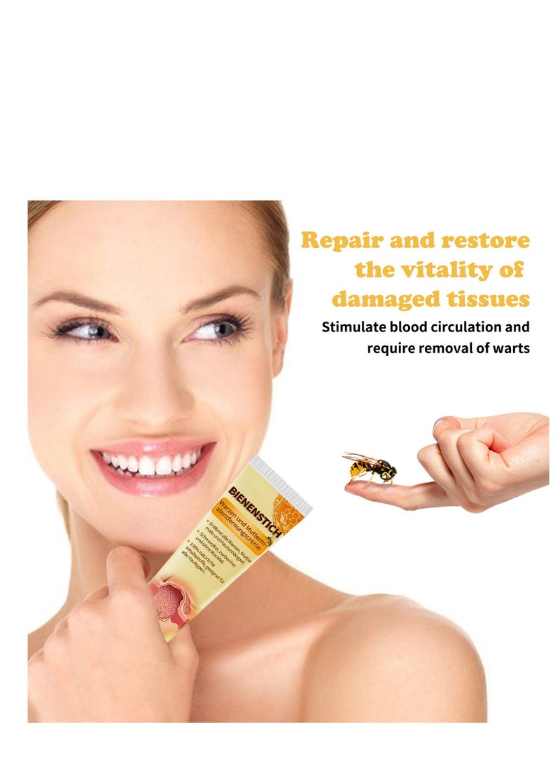 EELHOE Wart Removal Cream, 2024 New Bee Venom Repair Cream,A Gentle Safe Portable Wart Removal Cream with Natural Extracts for All Skin Typesï¼Universal for Both Men and Women Wart Removal (60g*2) - Image 4