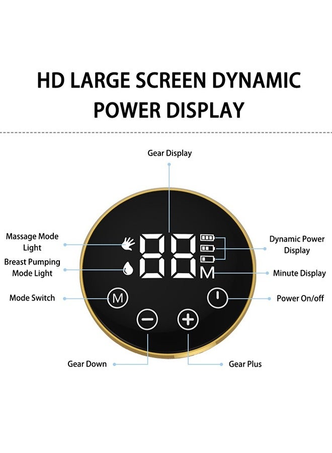 عربست مضخة ثدي كهربائية يمكن ارتداؤها مع 3 أوضاع وشاشة LCD، وردي - Image 5