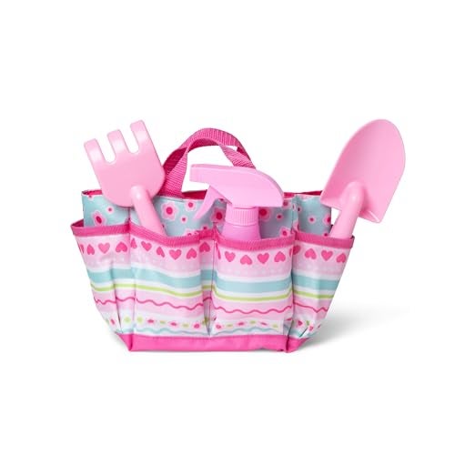 Melissa & Doug Sunny Patch Pretty Petals Gardening Tote Set with Tools - Image 1