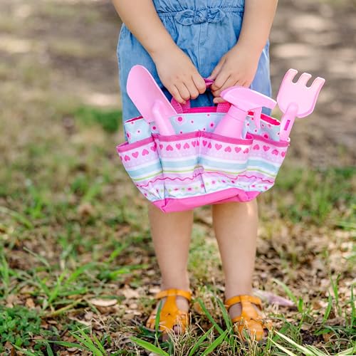 Melissa & Doug Sunny Patch Pretty Petals Gardening Tote Set with Tools - Image 2