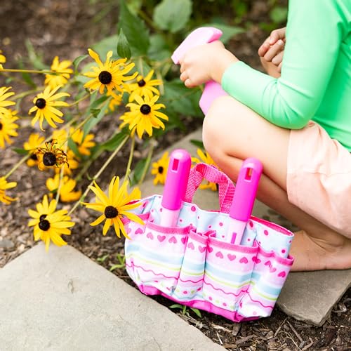 Melissa & Doug Sunny Patch Pretty Petals Gardening Tote Set with Tools - Image 3