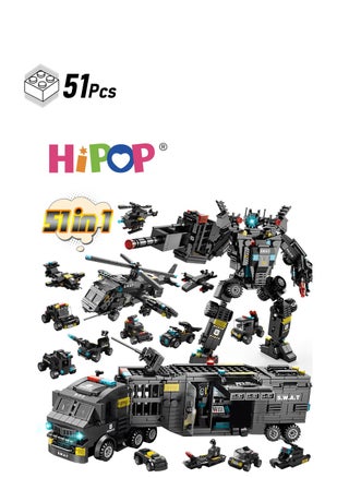 Police Series Building Blocks,51 Variants And Transformable Robots,Widely Compatible,Kid Puzzle Toy - pzsku/Z82699058C5F1F4C33B1CZ/45/1749118984/a494b731-70bb-4389-a1ec-0dc061e19feb