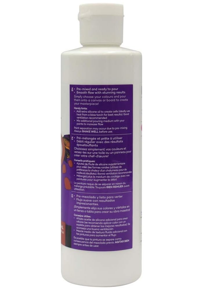Mont Marte Premium Pouring Acrylic Paint 240ml - Titanium White - Image 3