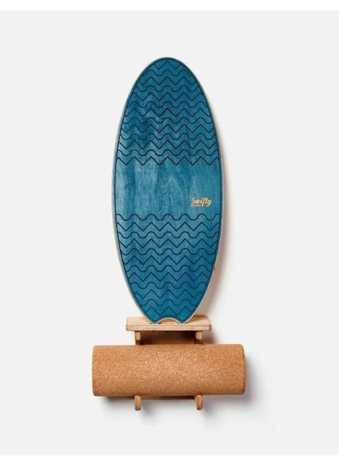 Swifty Balance Board Roller and Bracket Bundle - Atlantic Blue