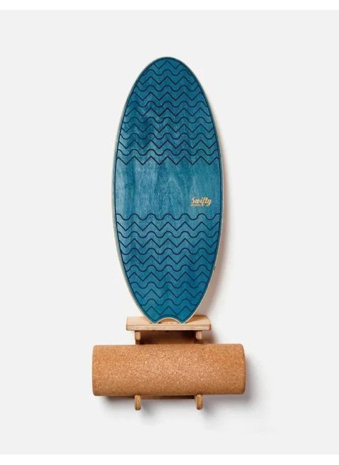 Swifty Balance Board Roller and Bracket Bundle - Atlantic Blue