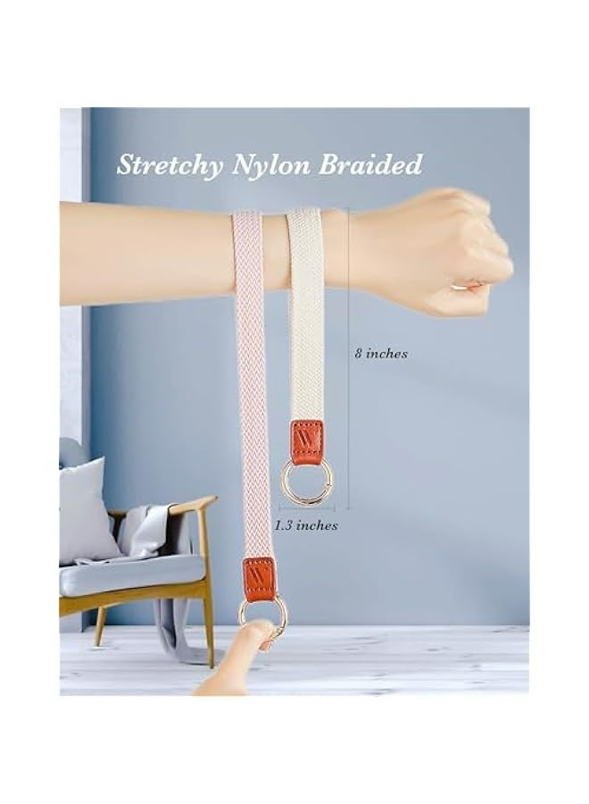 Generic Starlight Stretchy Keychain Wristlet for Men and Women - Cute Wrist Lanyard Strap with D Ring for Car Keys  - Image 3