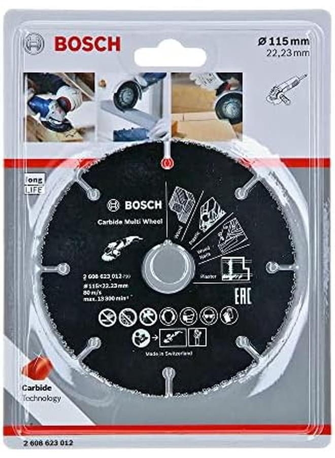 BOSCH Carbide Multi Wheel Cutting Disc Provides A Durable And Safe Work Performance On Multi Material For Small Angle Grinders 1Piece 115 Mm Diameter - Image 2