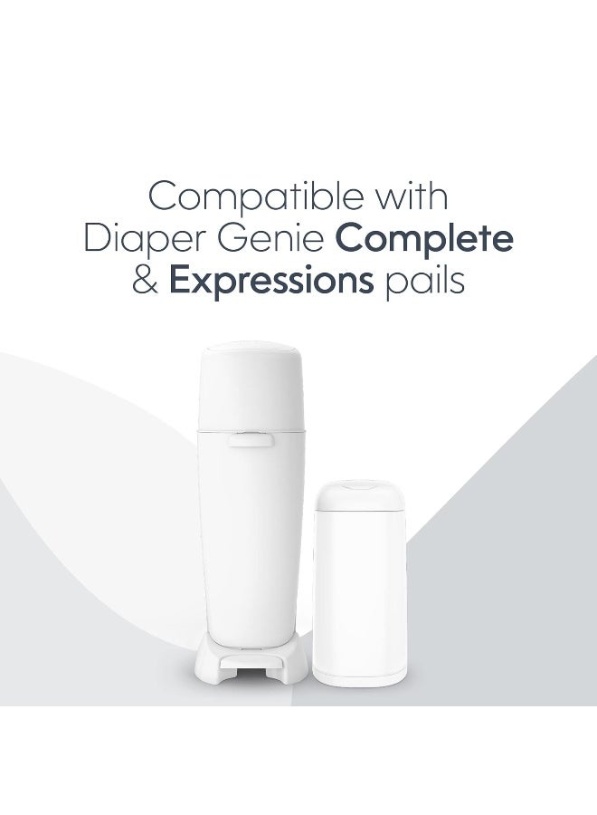 Diaper Genie Essentials Round Refill Pack of 4 | Holds Up to 1280 Newborn Diapers | Features Unscented Continuous Film | Compatible with Diaper Genie Complete and Expressions Pails - Image 4