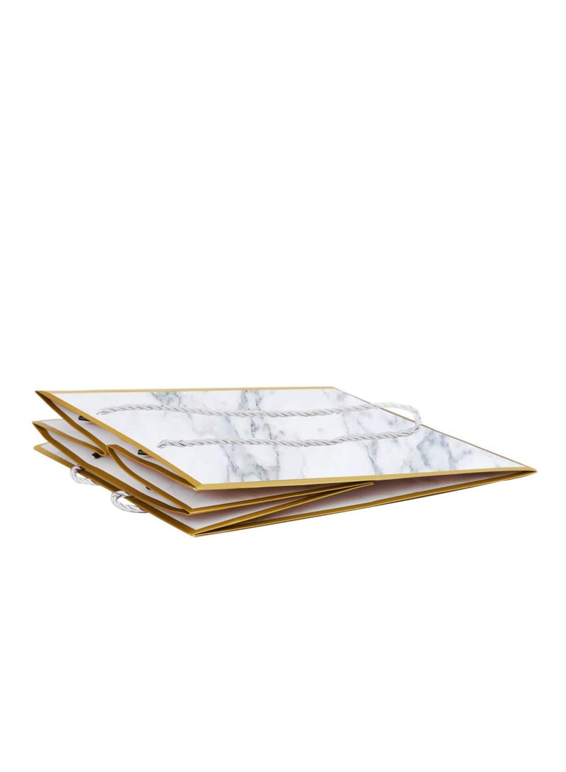 Pack of 12pcs  28*25*20cm Murabba Superior Marble Extra Large Gift Bag  Square  Gift Bag,  Gift Bag Large Wedding Gift Bags Large Size Reusable, Gift Bags Large Birthday - Image 2