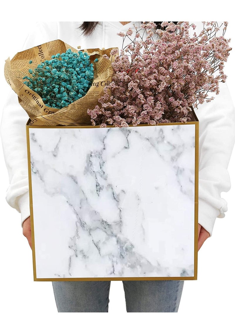 Pack of 12pcs  28*25*20cm Murabba Superior Marble Extra Large Gift Bag  Square  Gift Bag,  Gift Bag Large Wedding Gift Bags Large Size Reusable, Gift Bags Large Birthday - Image 4