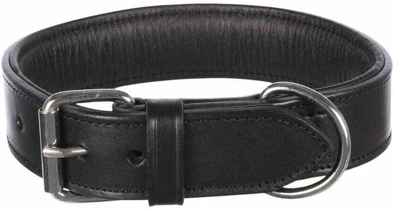 Trixie Active Leather Black Wide Collar for Dogs L-XL - Image 1