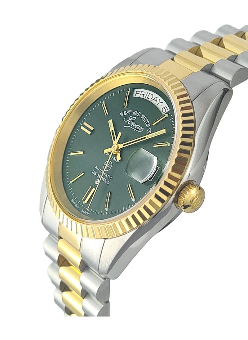 West End Watch Co West End Watch Co Green Dial Automatic Stainless Steel Analog Watch For Men 6828_20_3330Y2 37 mm  - Image 2