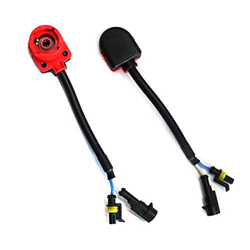 FainWan 2pcs D2S D2R D2C Xenon HID Bulb/Kit Socket AMP Wire Cable Plug Adapter Connector Harness - Easy Plug and Play for Replacement Ballast Application or Retrofit Project Headlight or Fog Lamp - Image 2