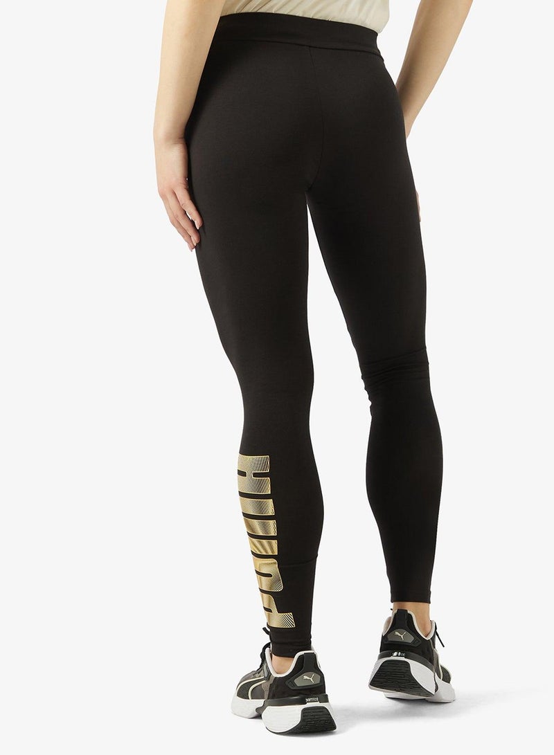 PUMA Essential Metallic Logo Leggings - Image 3
