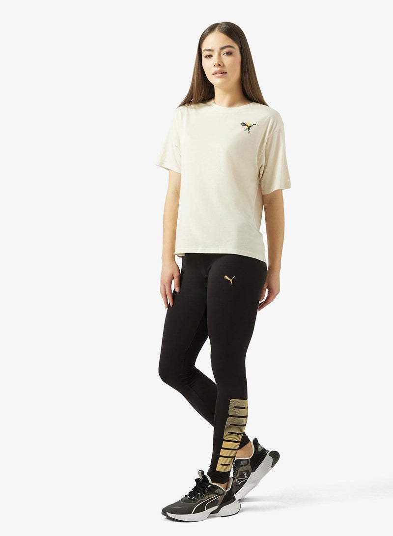PUMA Essential Metallic Logo Leggings - Image 2