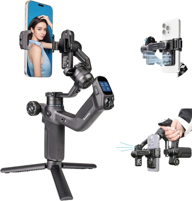 FeiyuTech SCORP Mini 3 Gimbal Stabilizer for Smartphone with AI Tracking and Cooling Fan - Image 1