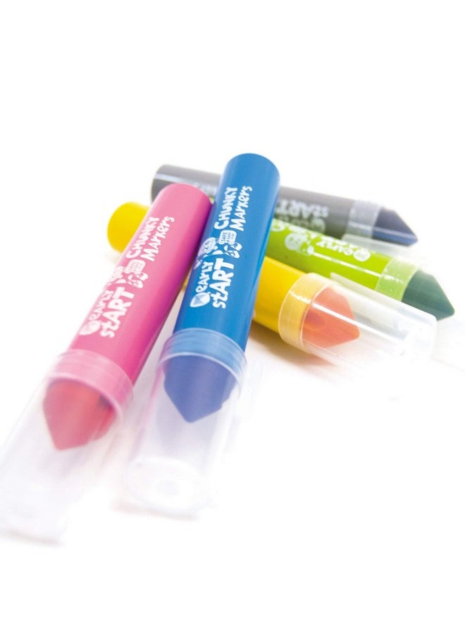 MICADOR Early Start Chunky Markers, 5-Colors - Kids Coloring + Drawing + Playing - Long-Lasting Ink + Non-Toxic + Washable - Ages 3+ 