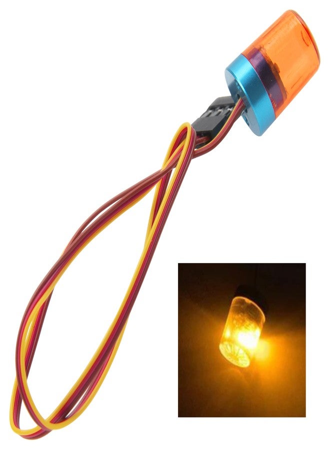 Vgoohobby فوانيس فلاش LED متعددة الوظائف من Vgoohobby مع إنذار ضوء فلاش دوار متوافق مع 1/10 TRX4 SCX10 سيارة زحف RC 1/14 شاحنة تامييا RC (برتقالي) - Image 2