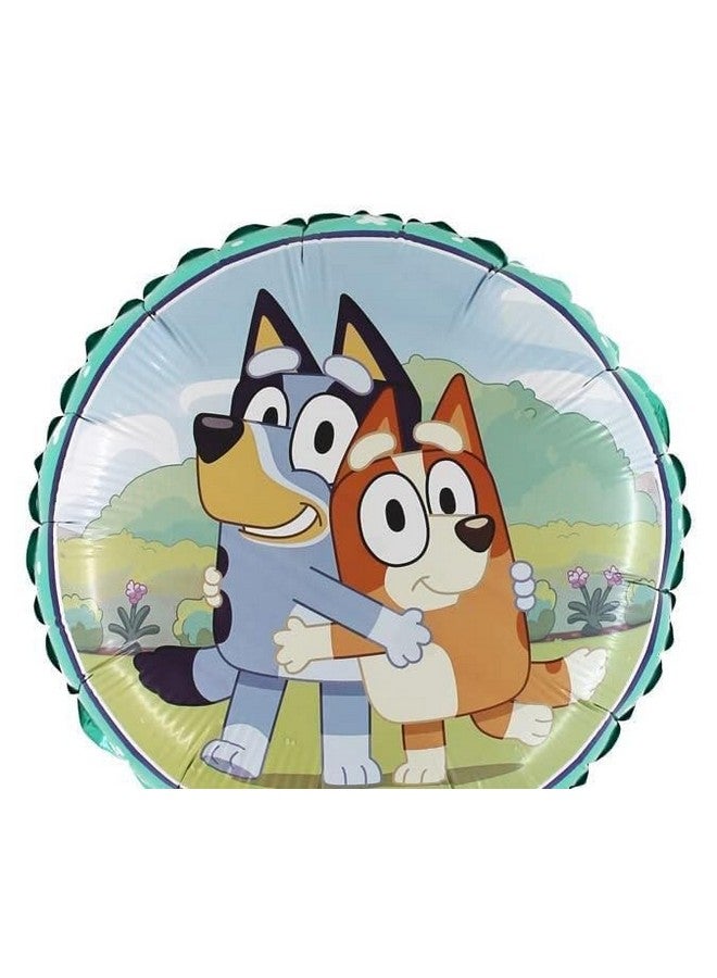 Toyland® 18 Inch Round Bluey & Bingo Character Foil Balloon - Kids Party Decorations